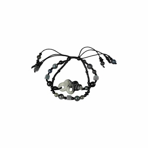 Güney asya yeşim el yapımı oyma Xiuyu Tai Chi yeşim kolye bilezik günlük giyim ve hediye özelleştirme için İpli ile - Product Image 2