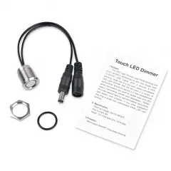 DC12V-24V 6A <strong>Led</strong> <strong>Touch</strong> Dimmer <strong>Switch</strong> 16mm Stainless Momentary <strong>Led</strong> Touching <strong>Button</strong> <strong>Switches</strong> Dimmer for <strong>Led</strong> Light Strips - Product Image 2