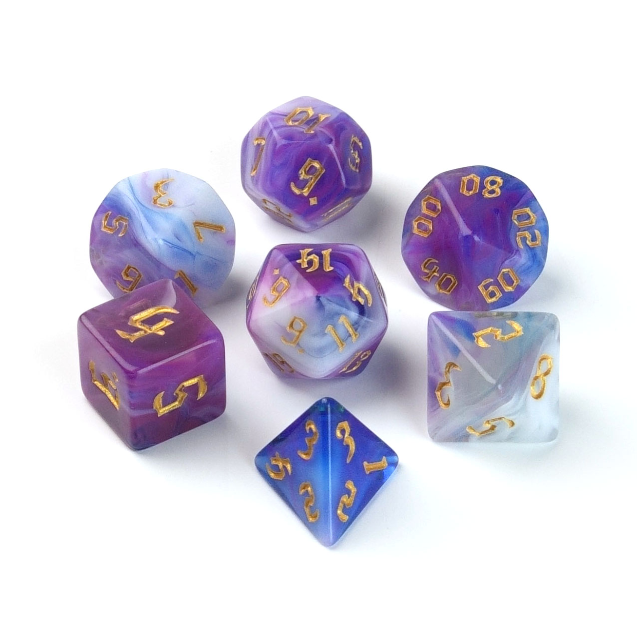 Morado Azul Blanco