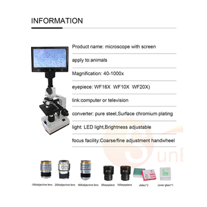 SUN-JM-Q12 מיקרוסקופ LED מיקרוסקופ נייד עבור COW