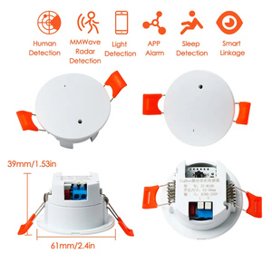 RSH WiFi/ZigbeeモーションPIRセンサー天井検出器5.8G/24GレーダーABS素材人間の存在感を検出 - Product Image 2
