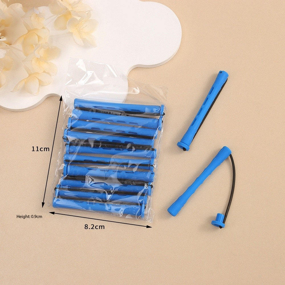 ม้วนผมมีฝาครอบ0.9ซม. (10สีฟ้า)