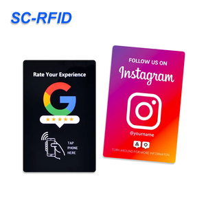 カスタム変更可能なQRコードチップNfc google ReviewタップカードNfc 213カードgoogle Review to Card for Membership - Product Image 3