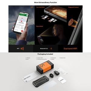 Yeni DOOGEE <span class=keywords><strong>S</strong></span> Punk Pro sağlam telefon yan parmak izi 8GB + 512GB 6.6 inç Android 14 Unisoc T7280 Octa çekirdek 4G OTG NFC Smartphone