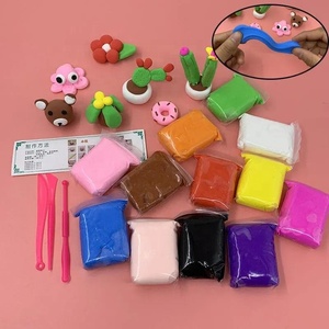 ชุดดินเหนียวทำมือสำหรับเด็กรุ่นเบาพิเศษแห้งแบบนุ่มพิเศษ12สี - Product Image 3