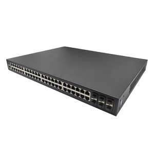 Stackable 48 Port Gigabit Smart Managed Network Switch 6port 10G SFP+ Slot Easy Installation IGMP ERPS DHCP QoS IP Compatible