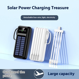 Banco de energía solar exterior de alta capacidad de 30000mAh al por mayor, salida de 24V CC con cable propio, salida de 10 W para dispositivos móviles - Product Image 2