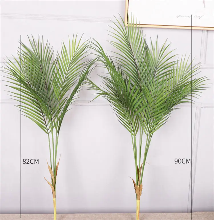 Feuille de palmier artificielle en bambou Phoenix, plante verte, vente directe d'usine,