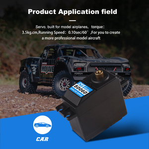CYS-S3003เซอร์โวสำหรับ1:10รถ RC,3.5กิโลกรัม * เซนติเมตรขนาดมาตรฐานกันน้ำที่มีแกนเหล็กมอเตอร์อนาล็อก RC เซอร์โว - Product Image 3