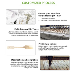 कस्टम लोगो डिस्पोजेबल कटलरी 160 मिमी आकार मुक्त नमूना उपलब्ध 24 पीसी कटलरी जैसे वाणिज्यिक खरीदारों के लिए - Product Image 5