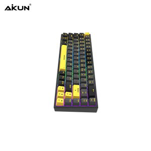 Teclado para juegos recargable inalámbrico de modo triple con interruptor mecánico-Junta 4 Estructura-Retroiluminación RGB-Multi OS-Pantalla inteligente - Product Image 4