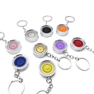 Turbine <strong>Turbo</strong> Keyring Auto Parts Model Wheel Rim Keychain <strong>Key</strong> Chain Ring B BSCar Wheel Hub Shape Keyring