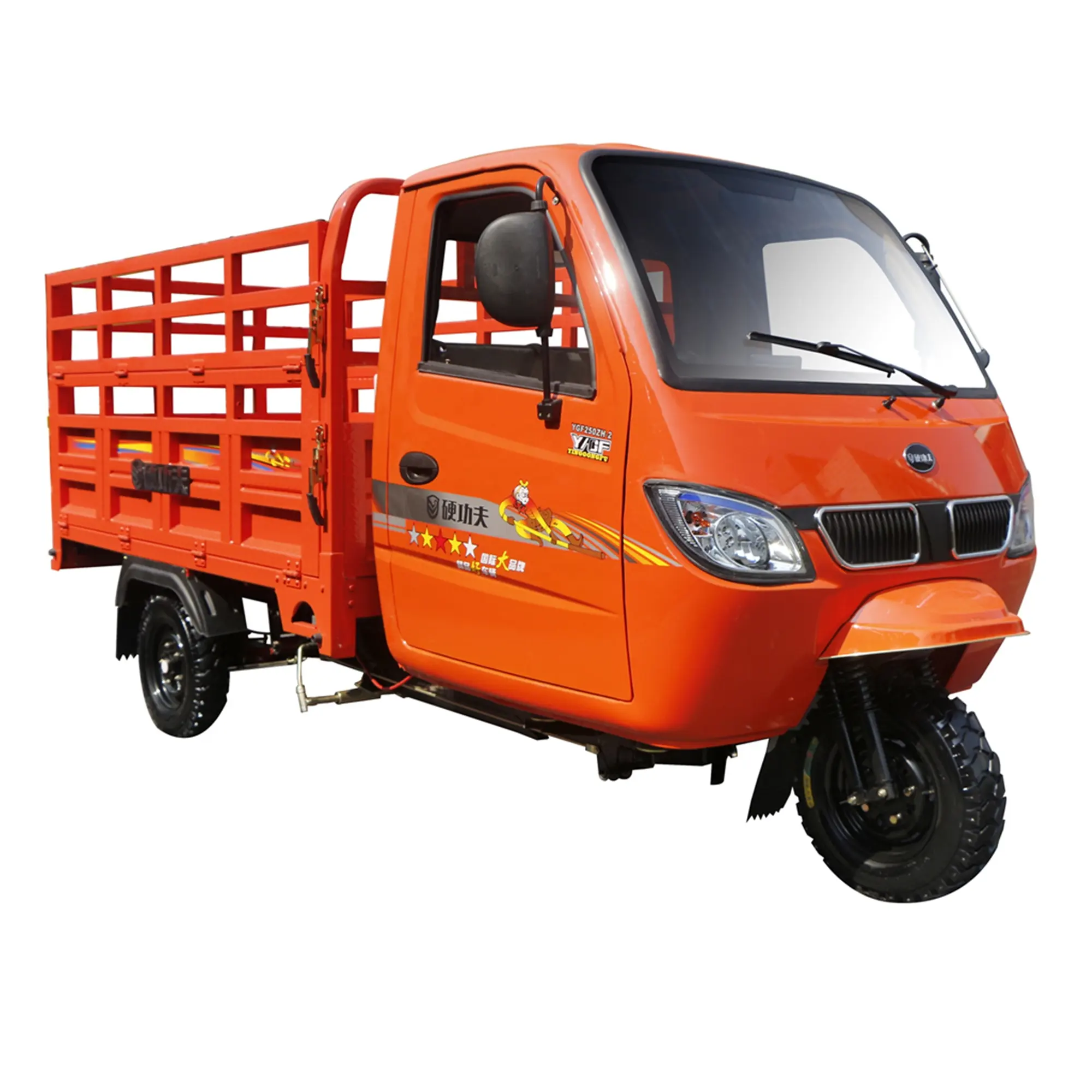 Van cargo triciclo/motore cargo triciclo con camera di guida/a tre ruote moto a benzina