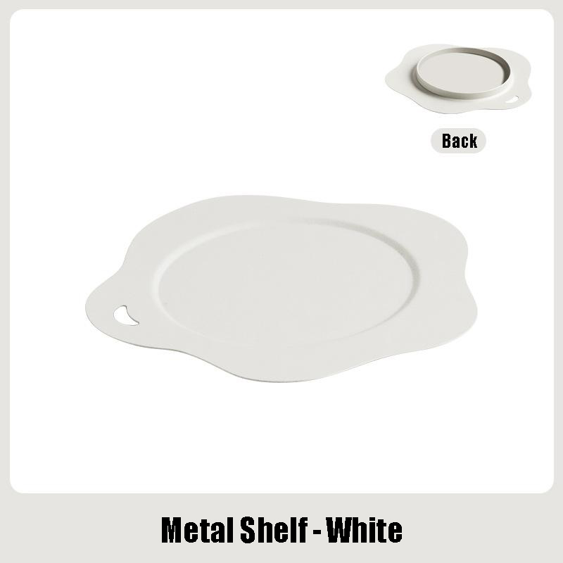 Flower-shaped metal chassis-off-white