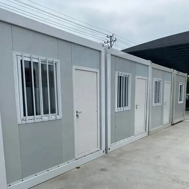 Casa Modular de 20 pies, envío prefabricado, kit de casa pequeña, contenedor desmontable, casas