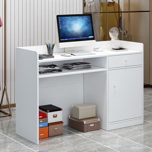 Mostrador de recepción moderno pequeño y simple para peluquería, Mostrador de bar, Mostrador de caja registradora, tienda para salones de belleza - Product Image 3