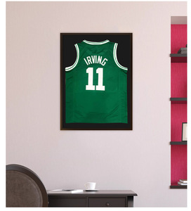 Homco 23.6*31.5Inch Màu Đen Gỗ Bóng Hộp Jersey Khung Hiển Thị Trường Hợp Bóng Đá Bóng Rổ Plexiglas Tùy Chỉnh Bóng Hộp - Product Image 2