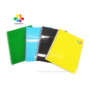<strong>Basic</strong> Simple Notebook Wide Ruled Wire Bound Spiral School <strong>Book</strong> Notebook Assorted Solid Colors Wide Ruled Composition Notebook - Product Image 3
