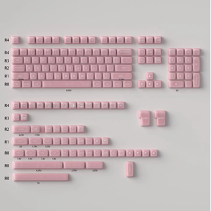 160 <strong>Keys</strong> White Ice Translucent Double Shot Keycaps Sa Profile for Alice Layout Mx Switch Oem Mechanical Keyboard Keycaps