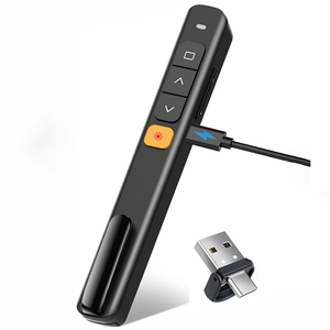 2024 Лидер продаж беспроводной пульт дистанционного управления USB и TYPE C красная лазерная указка для обучения компьютеру