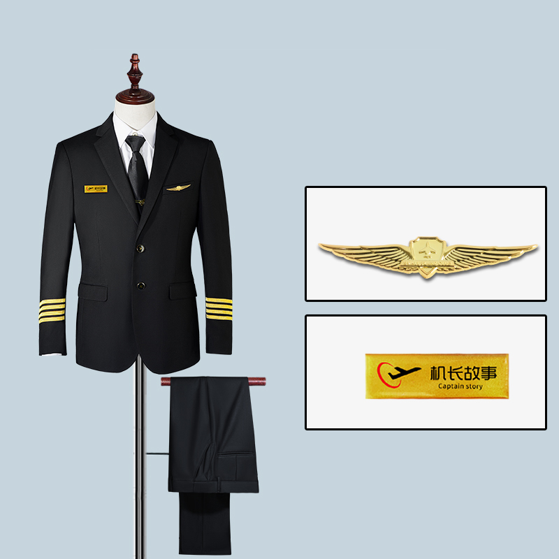 Noir simple boutonnage + pantalon