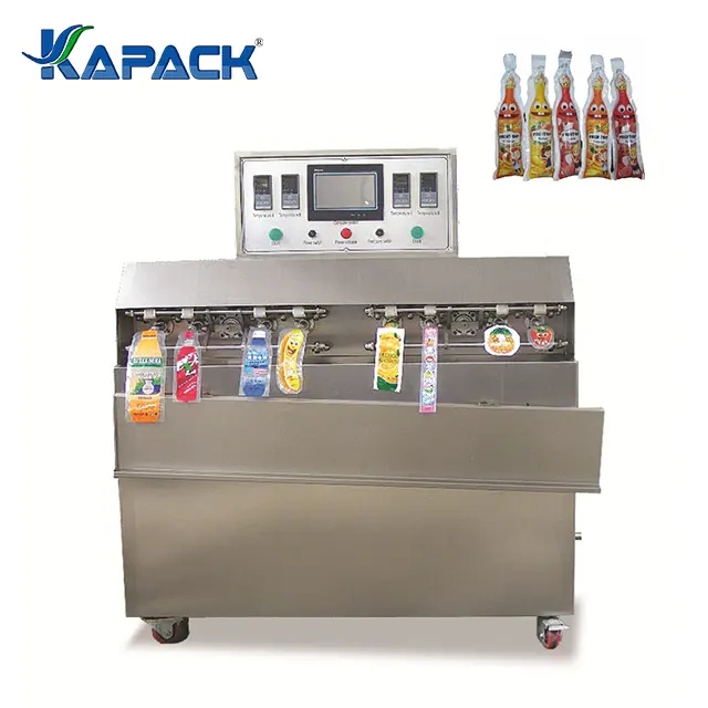 KAPACK Irregular Shaped Fruit Juice Drinking Bag Filling Sealing Machine Manufacture