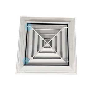 Klimaanlage 4-Wege-Luftstromklappendiffusor Hochwertige Deckenent lüftungs diffusoren - Product Image 4