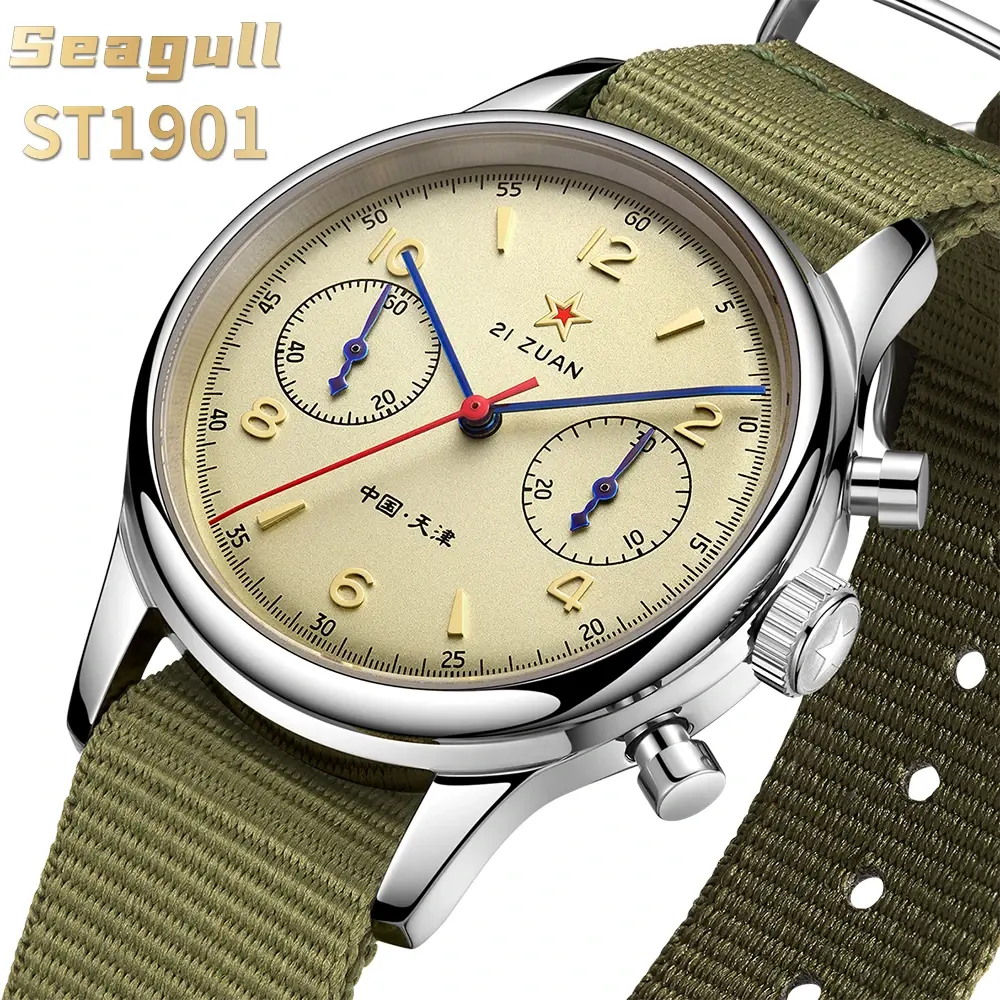 Seagull 1963, reloj mecánico automático resistente al agua con brillo nocturno para hombre, reloj con movimiento ST1901, zafiro, 38mm, 40mm