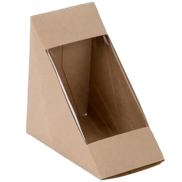 handy window brown paper bag with a perforation