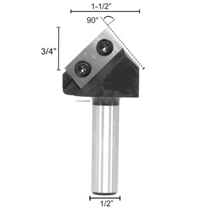 90 độ V rãnh tùy chỉnh <span class=keywords><strong>Router</strong></span> bit <span class=keywords><strong>CNC</strong></span> throwaway chèn lưỡi v-bit Máy phay OEM hỗ trợ 90 ° rãnh - Product Image 5