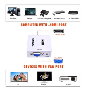 Orijinal HD 1080 P MINI HDMI VGA dönüştürücü Ile Ses HDMI2VGA Video Kutusu Adaptörü Xbox360 PC DVD PS3 PS4 - Product Image 4