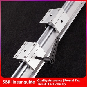 Aluminum Support Cylindrical Optical Axis <strong>Linear</strong> <strong>Guide</strong> <strong>Rail</strong> SBR10-30 Locking Slider for Woodworking Table Handle Optimal for - Product Image 4