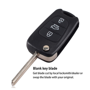Hyun-dai I30 I30 I35 IX20 IX35 için Flip katlanır uzaktan anahtar Shell kılıf anahtarsız giriş 3 düğmeler yedek uyumlu CWTWB1U751 - Product Image 3