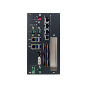 Ordenador industrial sin ventilador con riel Din integrado, IPC, compatible con Intel LGA 1151 6 / 7 / 8 / 9 CPU 12V/24V 6LAN 2COM GPIO 1 * PCI - Product Image 4