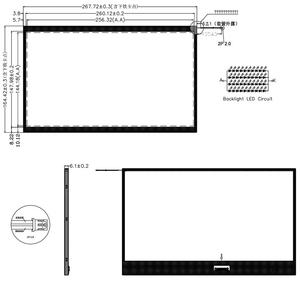 Pannello schermo 1920*1080 11.6 pollici modulo LCD OEM200-1200cd/m2 EDP30pin dritto/retro pieghevole controllo industriale dedicato - Product Image 3