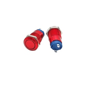 12 mét kim loại <span class=keywords><strong>push</strong></span> <span class=keywords><strong>button</strong></span> chuyển 2-pin tự khóa IP65 không thấm nước 10A điện tử vòng đầu bắt đầu nút chuyển đổi - Product Image 2