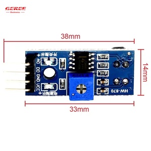 TCRT5000ライントラッキングセンサー3.3V 5V赤外線反射光スイッチモジュールLM393障害物回避モジュール4ピン電源 - Product Image 1