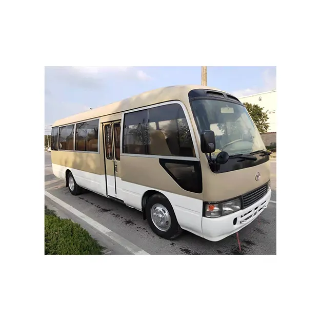 2018 made in japan toyot coaster bus usato comodo motore diesel LHD per autovetture 30 posti mini size bus