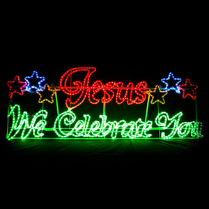 LED照明付きクリスマスキリスト降誕シーン