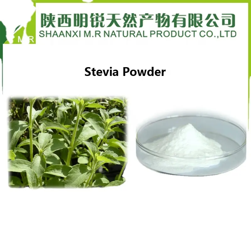 चीन निर्माता 100% शुद्ध प्राकृतिक स्वीटनर स्टीविया पाउडर अर्क, स्वास्थ्य भोजन व्यसनी मीठी चाय अर्क