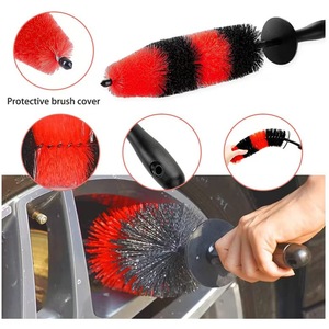 Wheel <strong>Brush</strong>,Multi-functional 17.5'' Long Soft Bristle Wheel and Rim Detailing <strong>Brush</strong> for Car/ Exhaust Tips/Motorcycles - Product Image 5