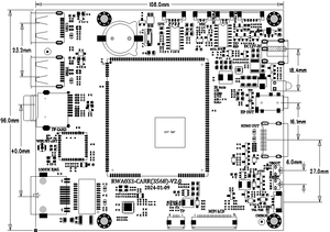 Placa SoM de código abierto Rockchip RK3568 2G 8G 1T NPU USB3.0 GMAC WiFi BT Android 11 para Android HMI y placa de desarrollo Android - Product Image 3