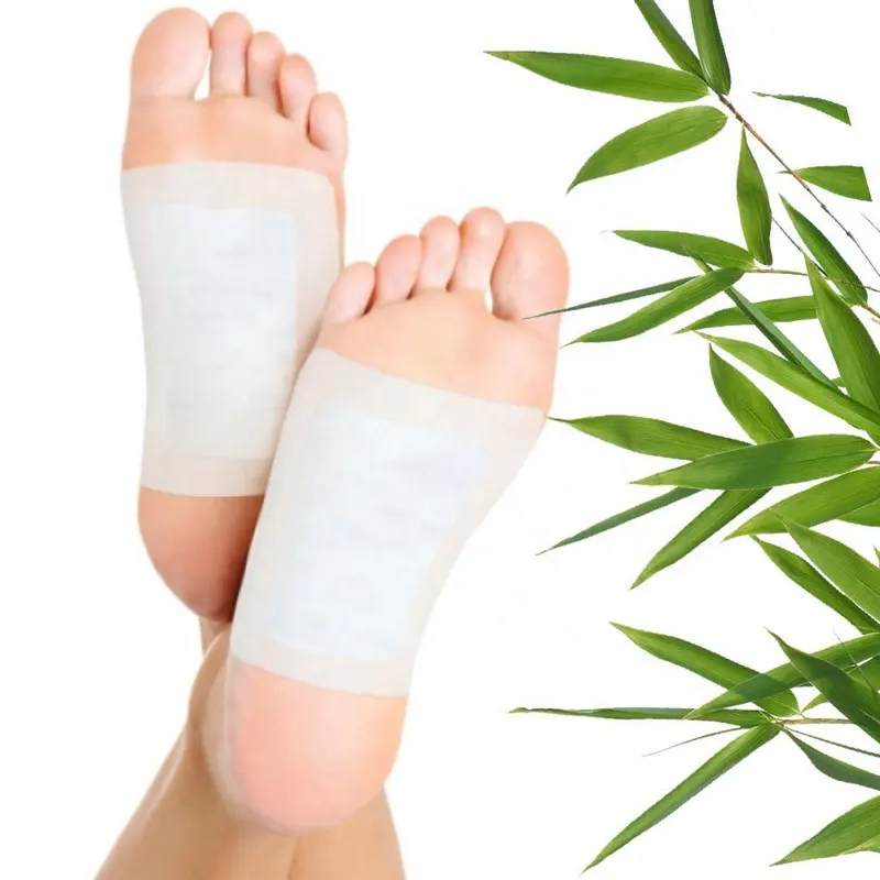 100% natural CE merekomendasikan merek baru bambu cuka Lavender teh hijau mawar emas Detox bersantai kaki Patch Slim Detox bantalan kaki