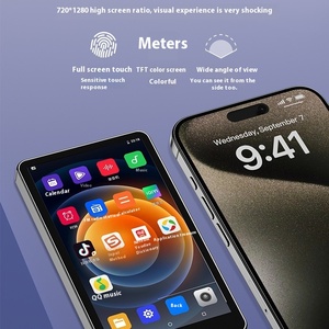 Reproductor MP4 Android 5,0 de pantalla completa para estudiantes con cámara de Internet para grabadora de voz Bluetooth Radio FM y juegos estilo Walkman - Product Image 2