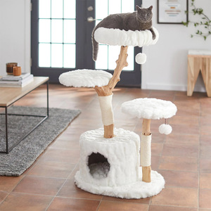 Luxury Cat Climbing Tree <strong>Sisal</strong> Scratching Post Cat Nest Natural Flower Tree <strong>Trunk</strong> - Product Image 2