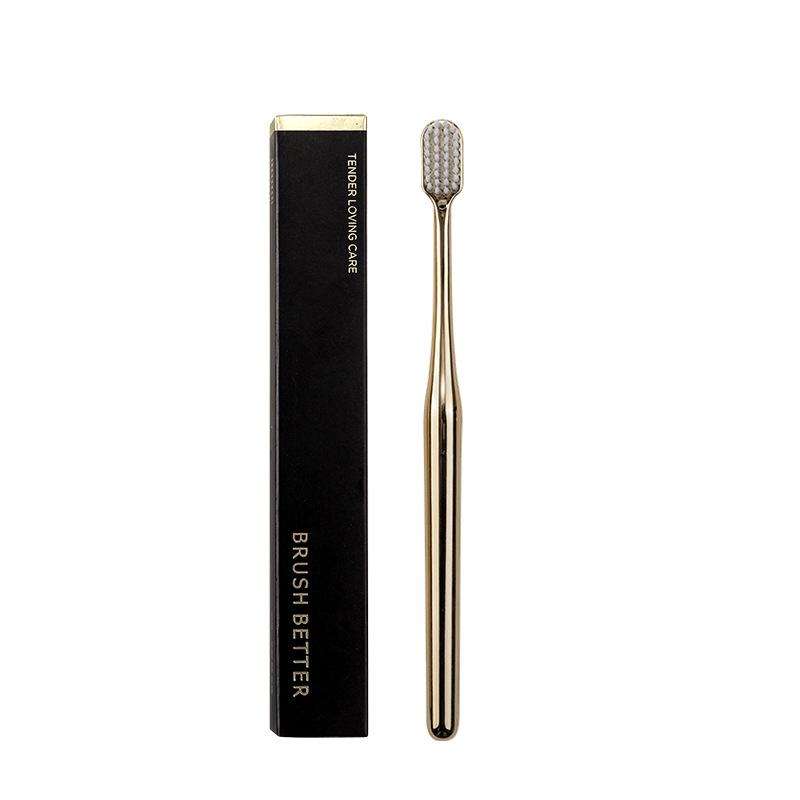 Rose gold + white bristles
