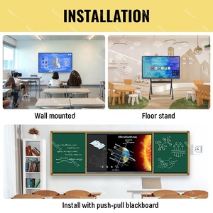 A buon mercato 55 pollici Display interattivo Touch Screen digitale schermo piatto Smart Board conferenze elettroniche lavagna interattiva - Product Image 3