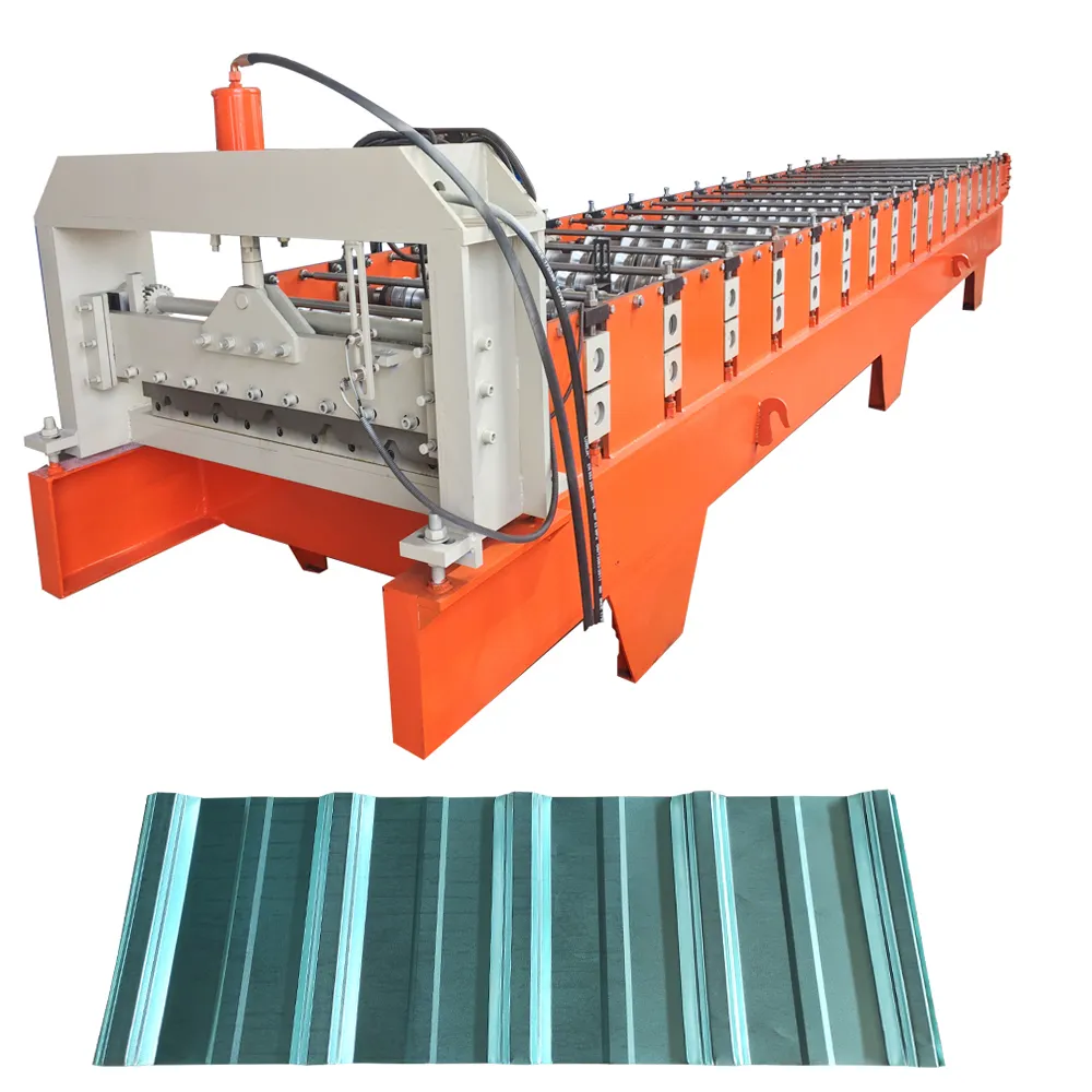 G550 750 spandek 914mm coil Indonesia Roofing roll forming machine with FORM E certificate