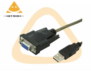 USB至232串行电缆DB9母针USB 2.0 DB9 RS232 ftdi芯片组转换器适配器电缆 - Product Image 1