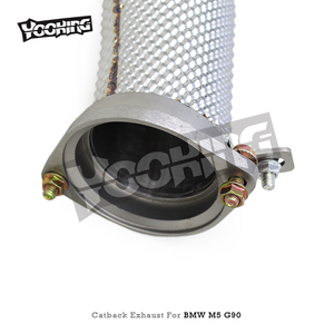 หัวล่างท่อไอเสียแบบตรงสำหรับ BMW M5/M6 G90/G99 lci 4.4T 2024-2025 SUS304ป้องกันความร้อนระบบท่อไอเสียกีฬาท่อส่งฟรี - Product Image 2